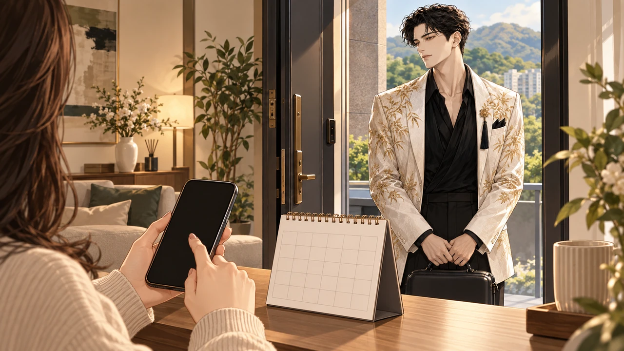 지역과 관리 방식을 상담하는 오오모노 브랜드 일러스트