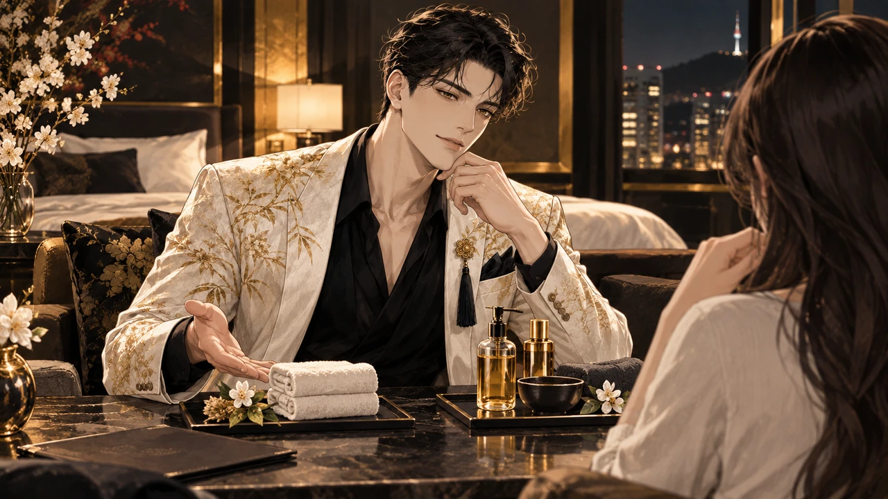 서울 중구의 집이나 숙소에서 관리 방식과 요청을 상담하는 브랜드 일러스트